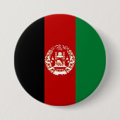 Afghanistan-Flagge Button (Vorderseite)