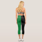 Afghanistan-Flagge Capri Leggings (Rückseite)