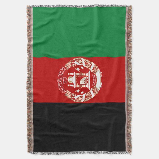 Afghanistan-Flagge Decke (Vorderseite Vertikal)