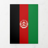 Afghanistan-Flagge Dreifach Gefaltete Karte (Cover)