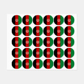 Afghanistan-Flagge Etiketten (Blatt)
