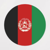 Afghanistan-Flagge Etiketten (Design 2)