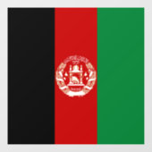 Afghanistan-Flagge Fensteraufkleber (Blatt)