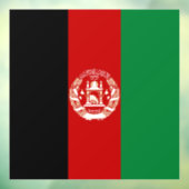 Afghanistan-Flagge Fensteraufkleber (Blatt 3)