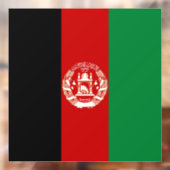 Afghanistan-Flagge Fensteraufkleber (Blatt 2)