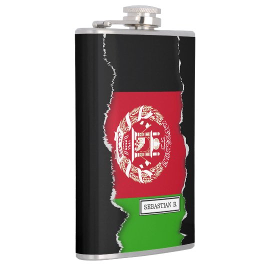 Afghanistan-Flagge Flachmann (Rechts)