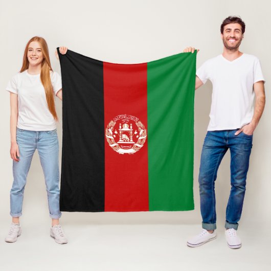 Afghanistan-Flagge Fleecedecke (Beispiel)