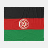 Afghanistan-Flagge Fleecedecke (Vorderseite (Horizontal))