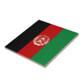 Afghanistan-Flagge Fliese (Seite)