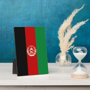 Afghanistan-Flagge Fotoplatte