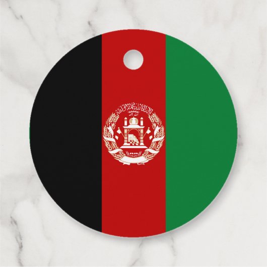 Afghanistan-Flagge Geschenkanhänger (Rückseite)