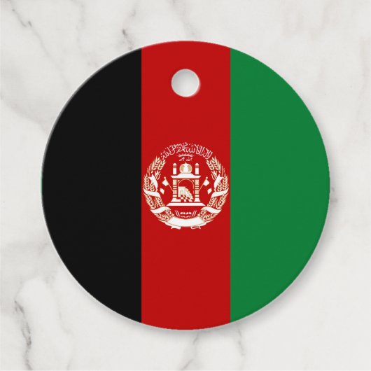 Afghanistan-Flagge Geschenkanhänger (Vorderseite)