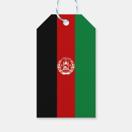 Afghanistan-Flagge Geschenkanhänger (Vorderseite)
