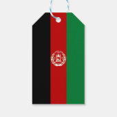 Afghanistan-Flagge Geschenkanhänger (Rückseite)