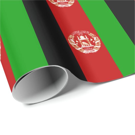 Afghanistan-Flagge Geschenkpapier (Rolleneckpunkt)