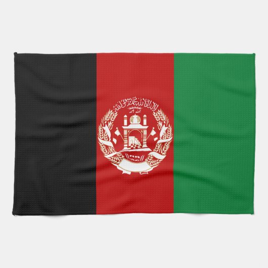 Afghanistan-Flagge Geschirrtuch (Horizontal)