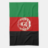 Afghanistan-Flagge Geschirrtuch (Vertikal)