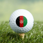 Afghanistan-Flagge Golfball (Insitu T-Shirt)