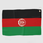 Afghanistan-Flagge Golfhandtuch (Horizontal)