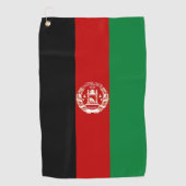 Afghanistan-Flagge Golfhandtuch (Vorderseite)