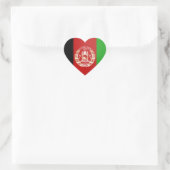 Afghanistan-Flagge Herz-Aufkleber (Tasche)