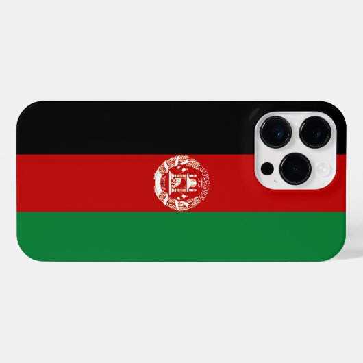 Afghanistan-Flagge iPhone Hülle (Rückseite (Horizontal))