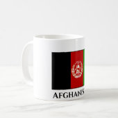 Afghanistan-Flagge Kaffeetasse (Vorderseite Links)