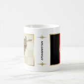 Afghanistan-Flagge + Karten-Tasse Kaffeetasse (Mittel)