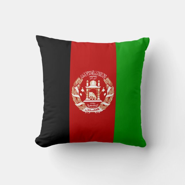 Afghanistan-Flagge Kissen (Vorderseite)