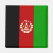 Afghanistan-Flagge Magnet (Vorne)
