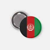 Afghanistan-Flagge Magnet (Vorderseite/Rückseite)