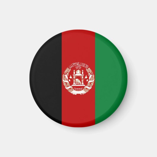Afghanistan-Flagge Magnet (Vorne)