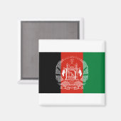 Afghanistan-Flagge Magnet (Vorderseite/Rückseite)