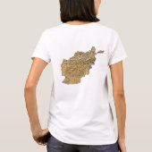Afghanistan-Flagge + Map-T - Shirt (Rückseite)
