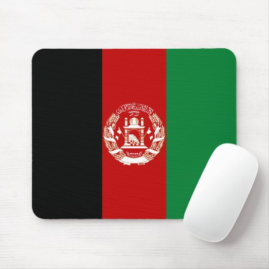 Afghanistan-Flagge Mousepad (Mit Mouse)