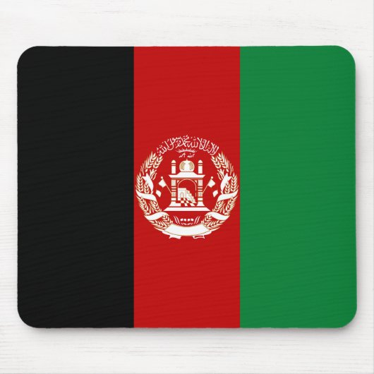Afghanistan-Flagge Mousepad (Vorne)