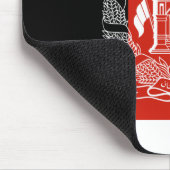 Afghanistan-Flagge Mousepad (Ecke)