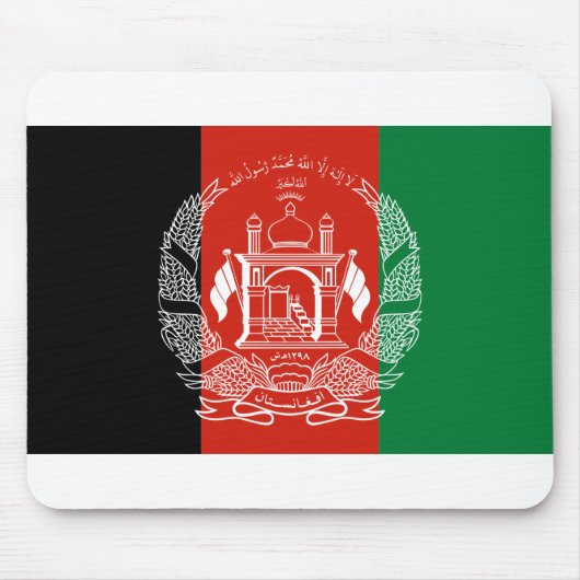Afghanistan-Flagge Mousepad (Vorne)