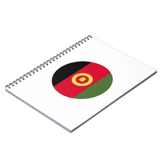 Afghanistan-Flagge Notizblock (Linke Seite)