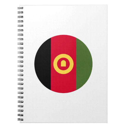 Afghanistan-Flagge Notizblock (Vorderseite)