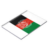 Afghanistan-Flagge Notizblock (Linke Seite)