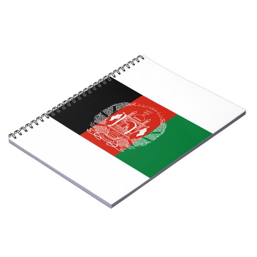 Afghanistan-Flagge Notizblock (Linke Seite)