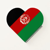 Afghanistan-Flagge Notizblock (Rückseite)