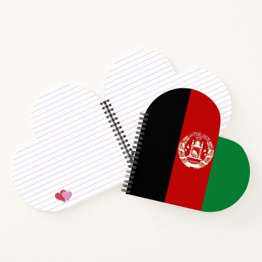 Afghanistan-Flagge Notizblock (Innenseite)