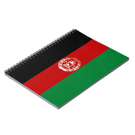 Afghanistan-Flagge Notizblock (Linke Seite)