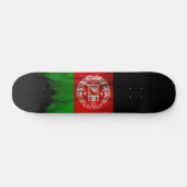 Afghanistan-Flagge Pinselstrich, nationale Flagge Skateboard (Horizontal)