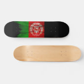 Afghanistan-Flagge Pinselstrich, nationale Flagge Skateboard (Horizontal)