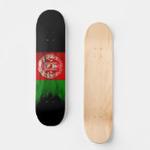 Afghanistan-Flagge Pinselstrich, nationale Flagge Skateboard (Vorderseite)
