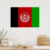 Afghanistan-Flagge Poster (Küche)