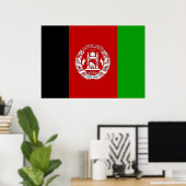 Afghanistan-Flagge Poster (Heimbüro)